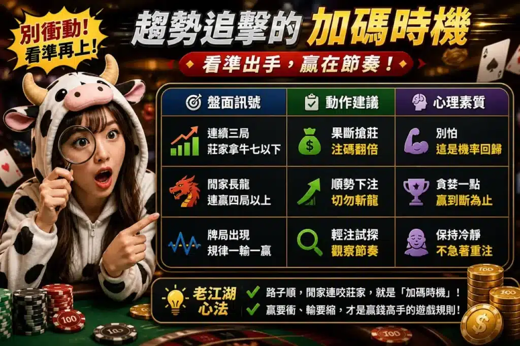搶莊牛牛加碼時機與牌路觀察技巧分析圖